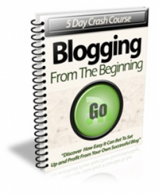 Product picture 5 Day Crash Course Blogging From The Beginning (PLR)